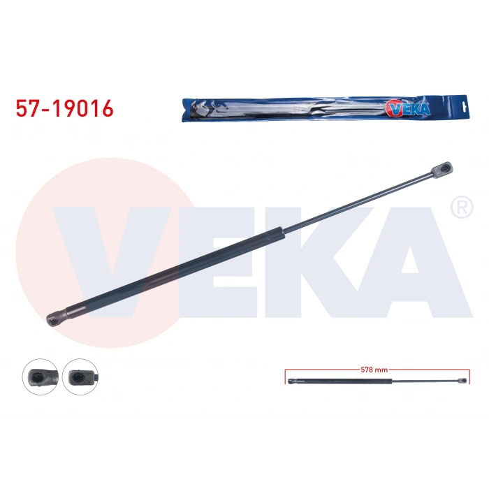 BAGAJ AMORTISORU 578mm/325N FORD FIESTA IV 5 KAPI 1995-2002 / MAZDA 121 III 1996-2003