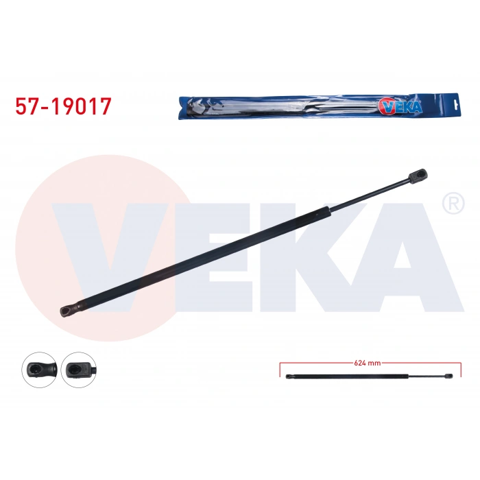 BAGAJ AMORTISORU 624mm/575N FORD FIESTA V 3 KAPI 2001-2008