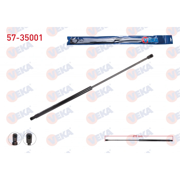 BAGAJ AMORTISORU 690mm/630N RENAULT KANGOO (KC0/1) 1998-2008