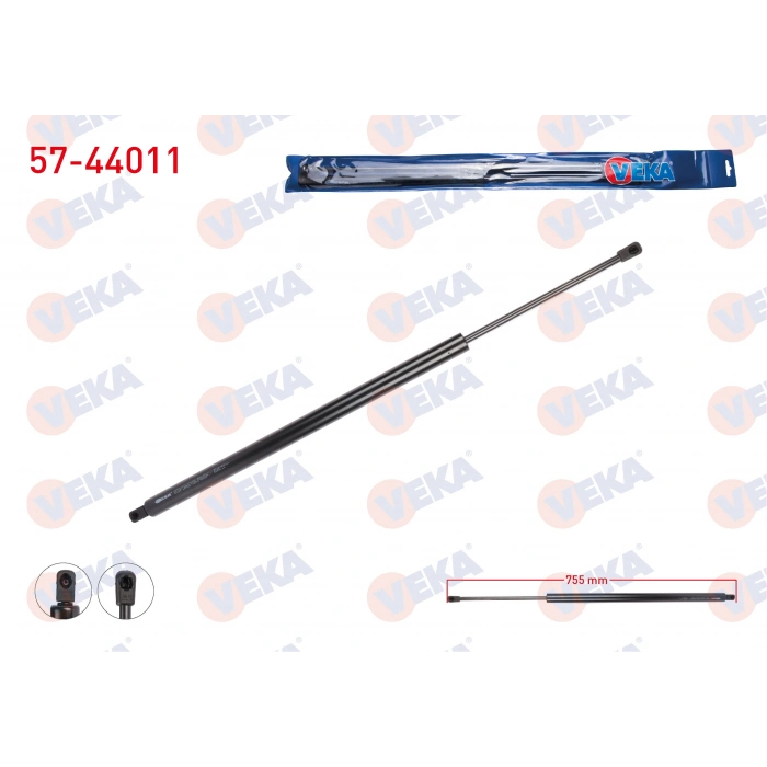 BAGAJ AMORTISORU 755mm/970N VOLKSWAGEN TRANSPORTER V (7HA,7HH,7EA,7EH) 2003-2011