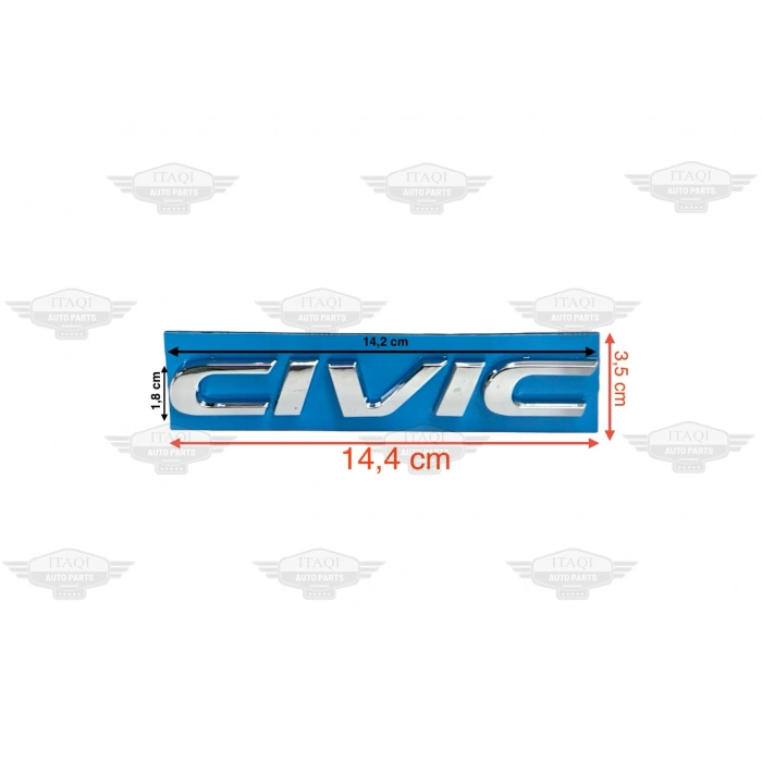 BAGAJ KROM CIVIC 16-21 ARKA (CIVIC YAZISI)