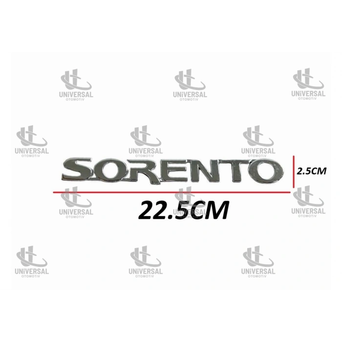BAGAJ KROM SORENTO 03-09 ARKA (SORENTO YAZISI)