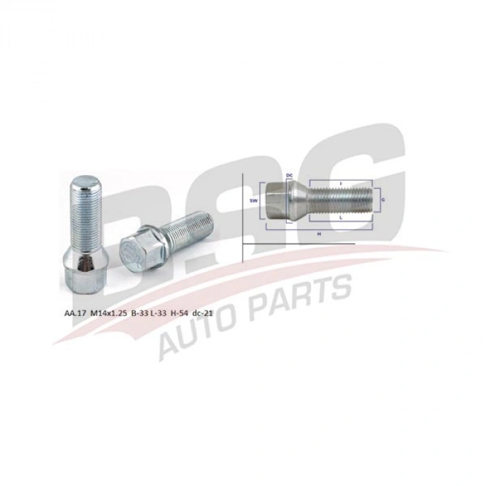 BIJON SAPLAMASI ÇELIK JANT BIJON UNIVERSAL-(AA.17 M14X1.25 B-33 L-33 H-54 DC-21) UNIVERSAL UNIVERSAL UNIVERSAL