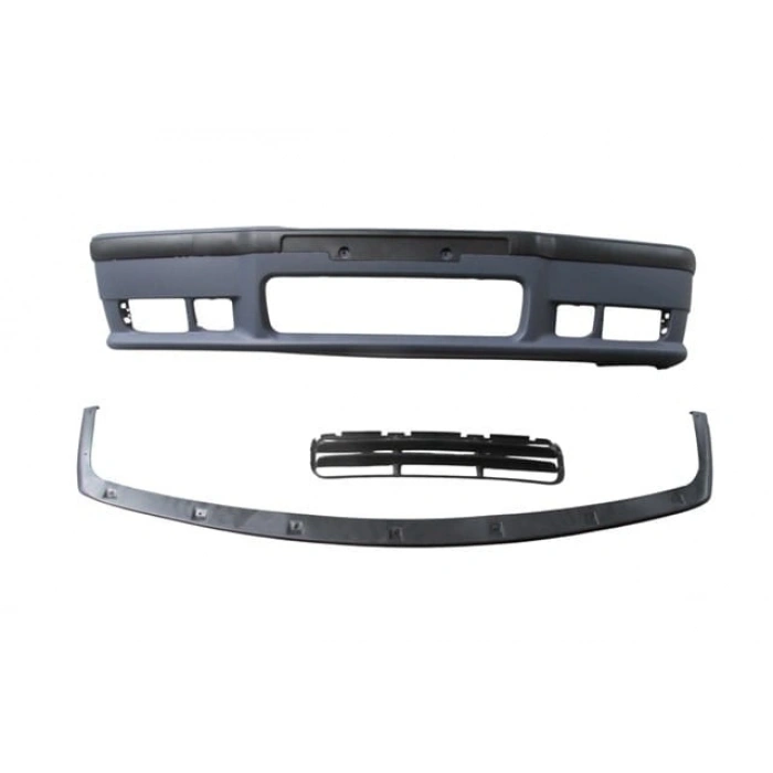 BMW 3 SERI- E36- 91/98; ÖN TAMPON ASTARLI (SPOİLERLİ/BANDLI/PANJURLU) (M-TECH/M3) (3 ÇITALI IZGARA)