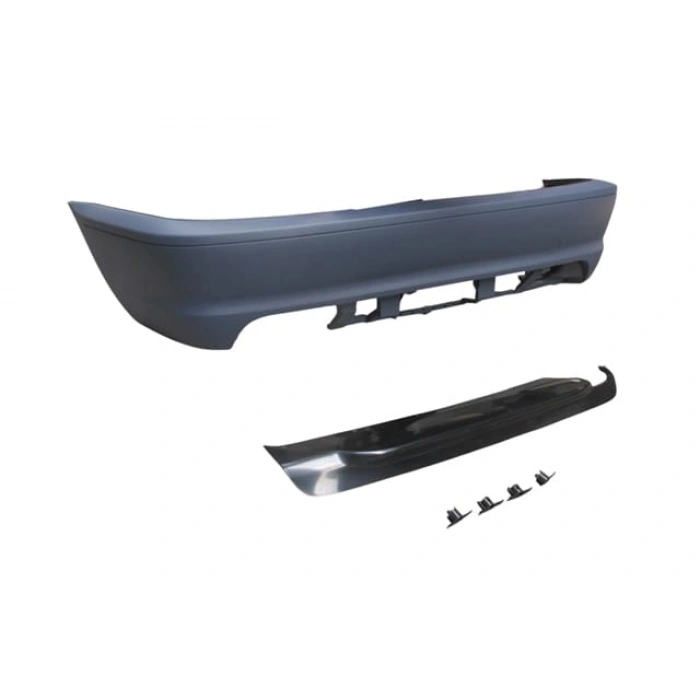 BMW 3 SERI- E46- COUPE- 98/05; ARKA TAMPON ASTARLI (SENSÖR DELİKLİ/ÇEKİ DEM.KAPAKLI/KARLIKLI)M-TECH