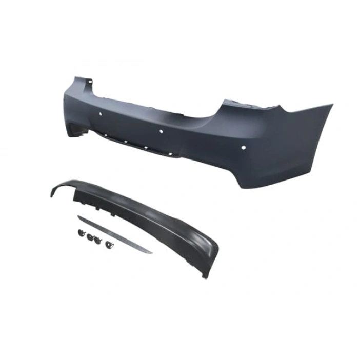 BMW 3 SERI- E90- 05/11; ARKA TAMPON ASTARLI (SENSÖR DELİKLİ/KARLIKLI/TEK EGZOSLU/ÇEK.KAPAKLI) M-TECH