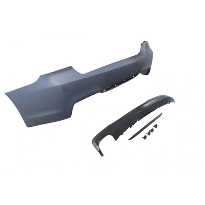BMW 3 SERI- E90- 05/11; ARKA TAMPON ASTARLI (SENSÖR DELİKSİZ/KARLIKLI/TEK EGZOSLU/ÇEK.KAPAKLI)M-TECH
