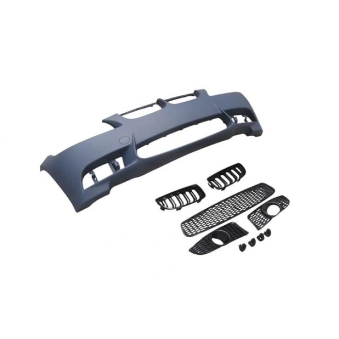 BMW 3 SERI- E90- 09/11; ÖN TAMPON GRİ(SİS D.Lİ KAPAK/PANJURLU/IZGARALI)SENSÖR AÇILR)M3-CNS-STYLE/LCI
