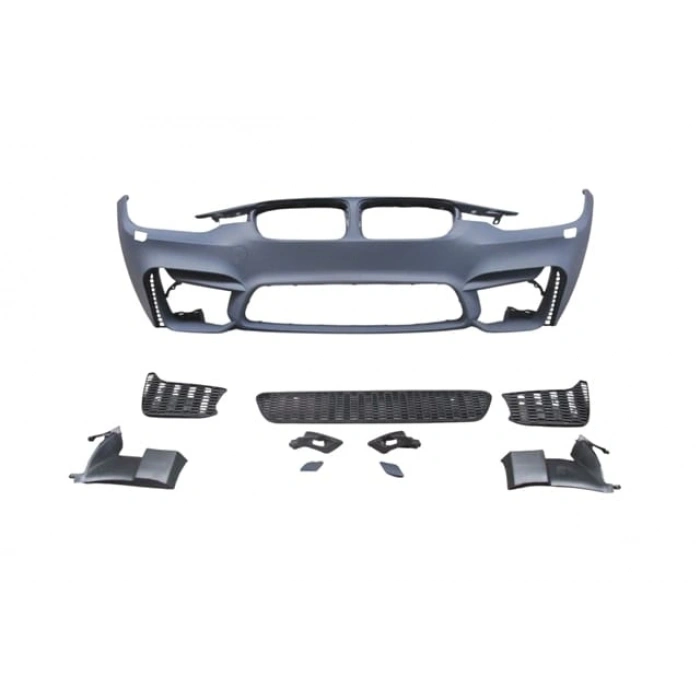 BMW 3 SERI- F30- 12/18; ÖN TAMPON ASTARLI (SİS DELİKSİZ KAPAK/IZGARALI/F.YIK.LI/ÇEK.KAPAKLI)M3/STYLE