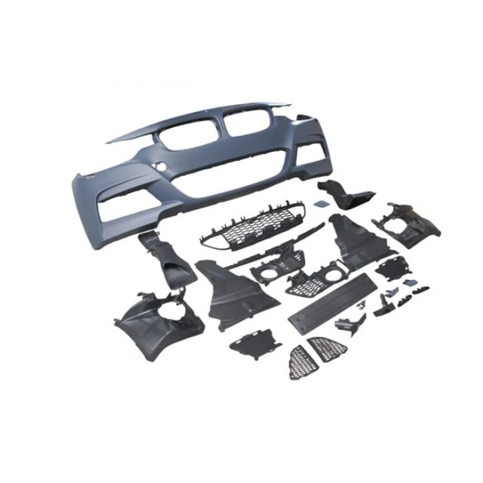 BMW 3 SERI- F30- 12/18; ÖN TAMPON KOMPLE (IZGARALI/PLAKA PLASTİKLİ) (F.YIK.LI) (M-TECH/LCI)