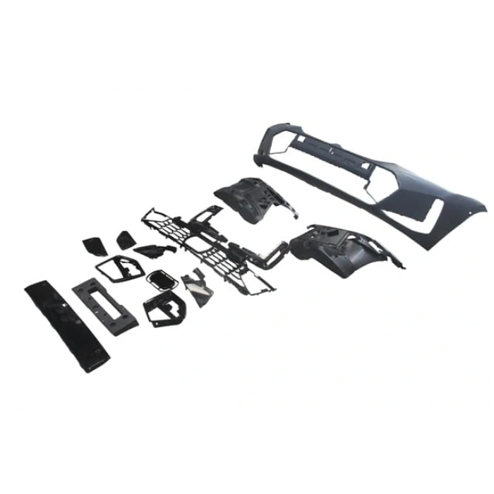 BMW 3 SERI- G20- 23/24; ÖN TAMPON (IZGARALI/BRAKETLİ/PLAKA PLASTİKLİ) (15 PARÇA) (M-TECH)