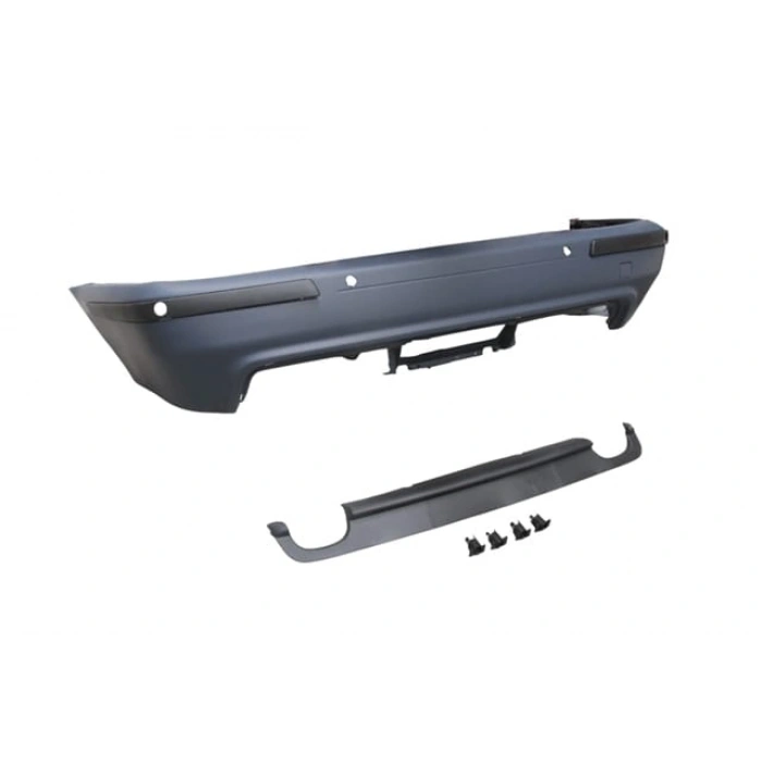 BMW 5 SERI- E39- 01/03; ARKA TAMPON ASTARLI (SEN.YUVALI/KARLIKLI/BANTLI)(ÇİFT EGZ D./ÇEK.KAPAKLI)M5