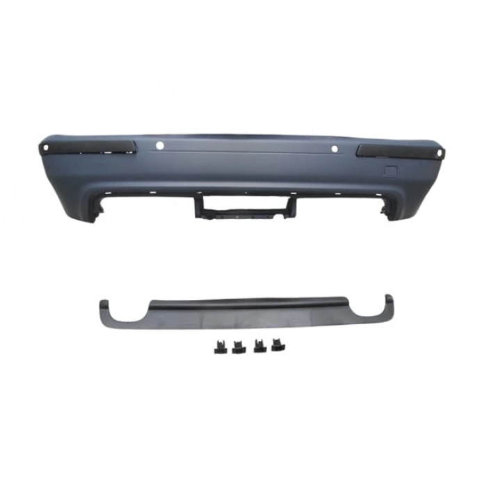 BMW 5 SERI- E39- 96/00; ARKA TAMPON ASTARLI (SEN.YUVALI/KARLIKLI/BANTLI)(ÇİFT EGZ D./ÇEK.KAPAKLI)M5