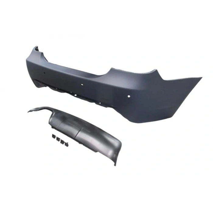 BMW 5 SERI- E60- 07/10; ARKA TAMPON (KARLIKLI/ASTARLI/ÇEK. KAPAKLI/SENSÖR DELİKLİ 18MM) (M-TECH/LCI)