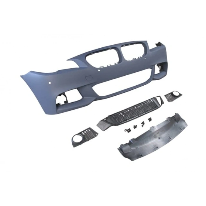 BMW 5 SERI- F10- 10/13; ÖN TAMPON ASTARLI(SİS D.Lİ KAPAK/IZGRALI/PLAKA PLAS./FAR.YIK.LI/SEN.D)M-TECH