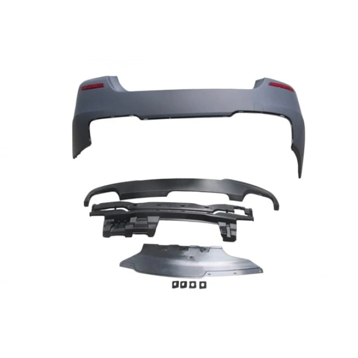 BMW 5 SERI- F10- 10/16; ARKA TAMPON ASTARLI (SEN.YUVALI/REFLEKTÖRLÜ/KARLIKLI/ŞOK EMİCİ) M550İ/LCI