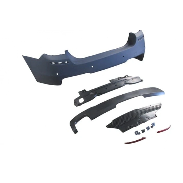 BMW 5 SERI- F10- 10/16; ARKA TAMPON ASTARLI(SEN.YUVALI/REFLEKTÖRLÜ/KARLIKLI)(TEK EGZ.D.Lİ)M-TECH-LCI