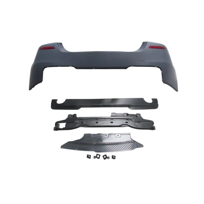 BMW 5 SERI- F10- 10/16; ARKA TAMPON ASTARLI(SEN.YUVALI/REFLKTRLÜ/KARLIKLI) (ÇİFT EGZ.D.Lİ)M-TECH-LCI