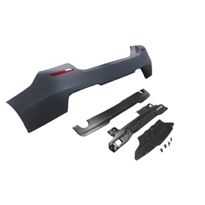 BMW 5 SERI- F10- 10/16; ARKA TAMPON ASTARLI(SEN.YUVALI/REFLKTRLÜ/KARLIKLI) (ÇİFT EGZ.D.Lİ)M-TECH-LCI