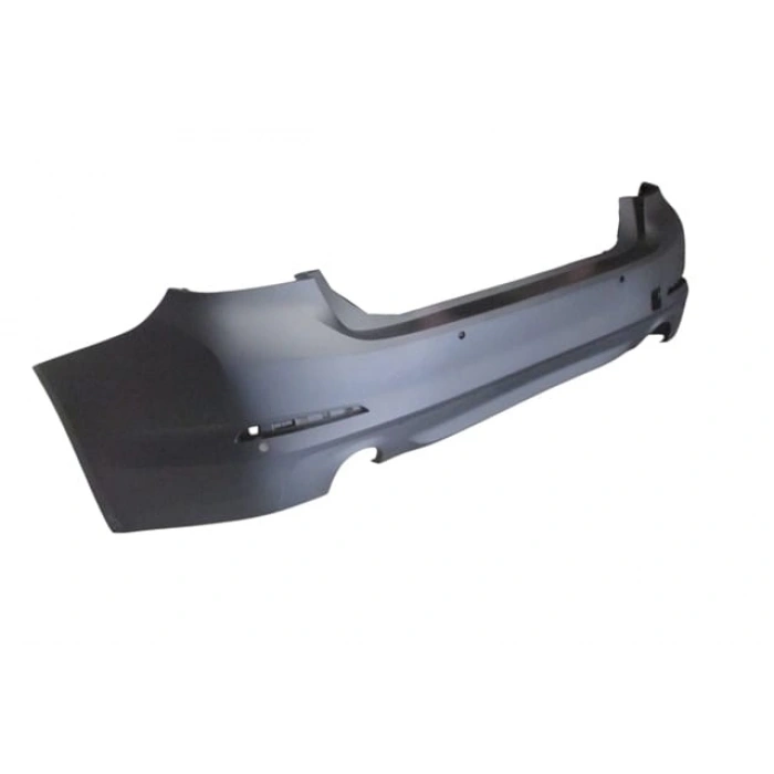 BMW 5 SERI- G30- 17/20; ARKA TAMPON GRİ (4 SENSÖR DELİKLİ/NİKELAJ ÇITA DELİKLİ) (TYG)