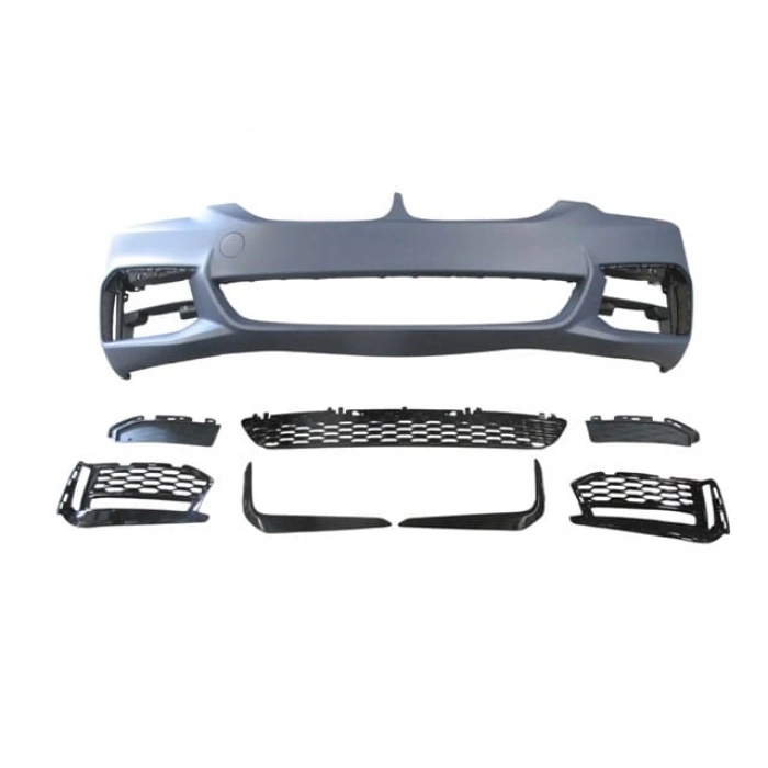 BMW 5 SERI- G30- 17/20; ÖN TAMPON ASTARLI (SİS KAPAKLI/SİS KAP. ÇITALI/IZGARALI) (SENSÖR D.Lİ)M-TECH