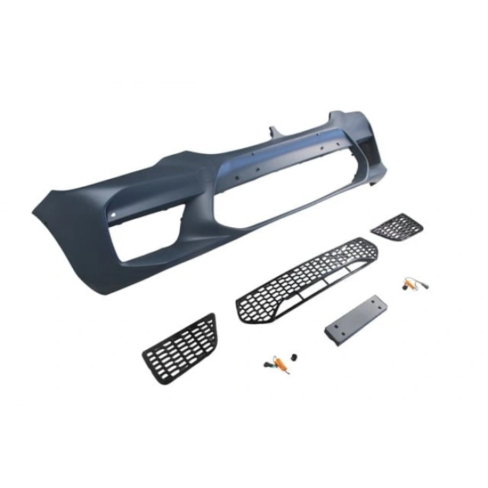 BMW 5 SERI- G30- 17/20; ÖN TAMPON (SİS DELİKSİZ KAPAK/IZGARALI/PLAKA PL./SEN.D.Lİ) (F90/M5/STYLE)