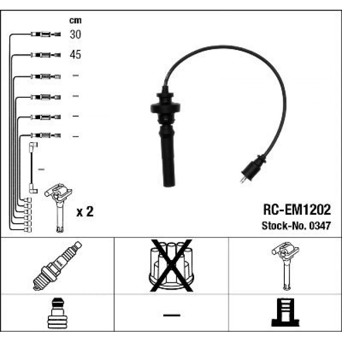 BUJİ KABLOSU RC-ES1201 ALTO 1.0 SH410-HA12-HA23