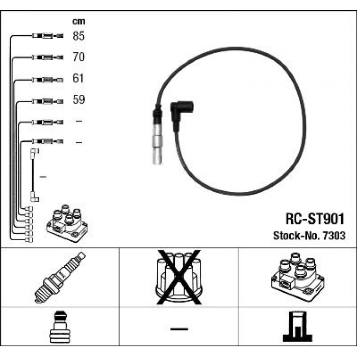BUJİ KABLOSU TOYOTA CORONA AT191 92-97 -CARINA /AVENSIS 97-2002 (ÖZEL LPG SERİ/MAVİ SİLİKON/PERFORMANS TİP (NGK9618)