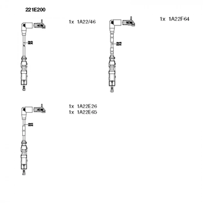 BUJI KABLOSU ZEF1224 PASSAT-A4 ADP-ALZ-BSE 1,6 97-04