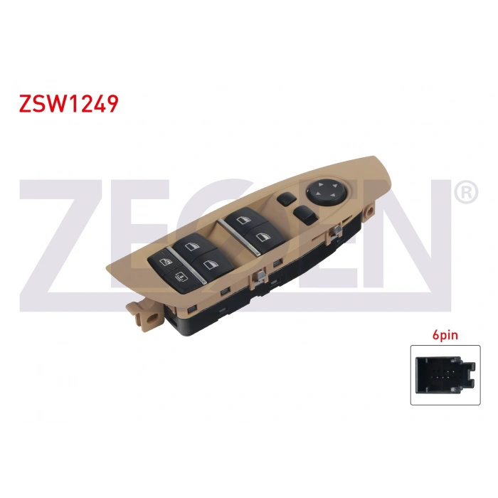 CAM ACMA ANAHTAR GRUP AYNA AYARLI KATLANIR CERCEVELI 6 PIN BEJ BMW 5 SERISI (F10) - (F07) 2009-