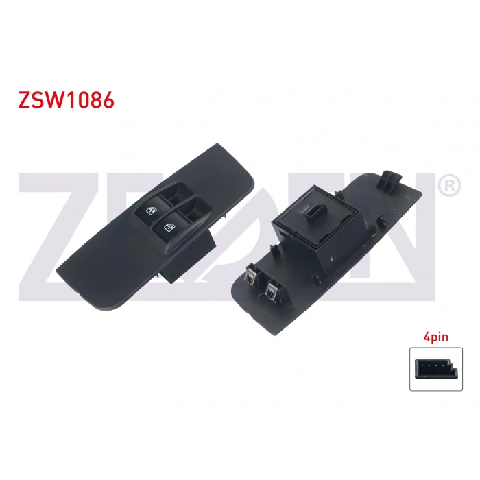 CAM ACMA ANAHTARI CIFTLI CERCEVELI YESIL ISIK 4 PIN FIAT PALIO 1996-2005/ LINEA 2007-