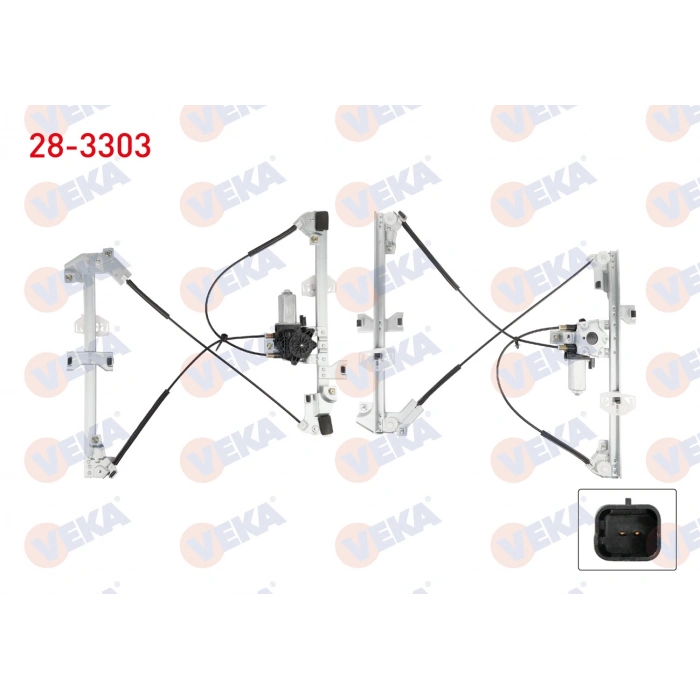 CAM KRIKOSU ELEKTRIKLI SAG ON PEUGEOT PARTNER (5,5F) 1.6 HDI 1996-2008