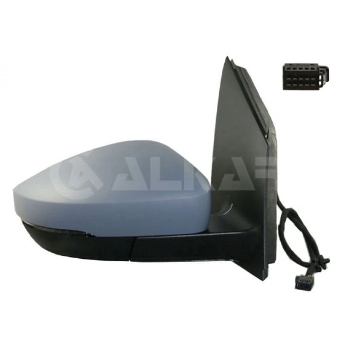 DIS DIKIZ AYNASI SAG ELEKTRIKLI ASFERIK ISITMALI ASTARLI SINYALLI DIKDORTGEN SOKETLI 6 PIN VOLKSWAGEN POLO (6R1, 6C1) 2010-2017 (A1)