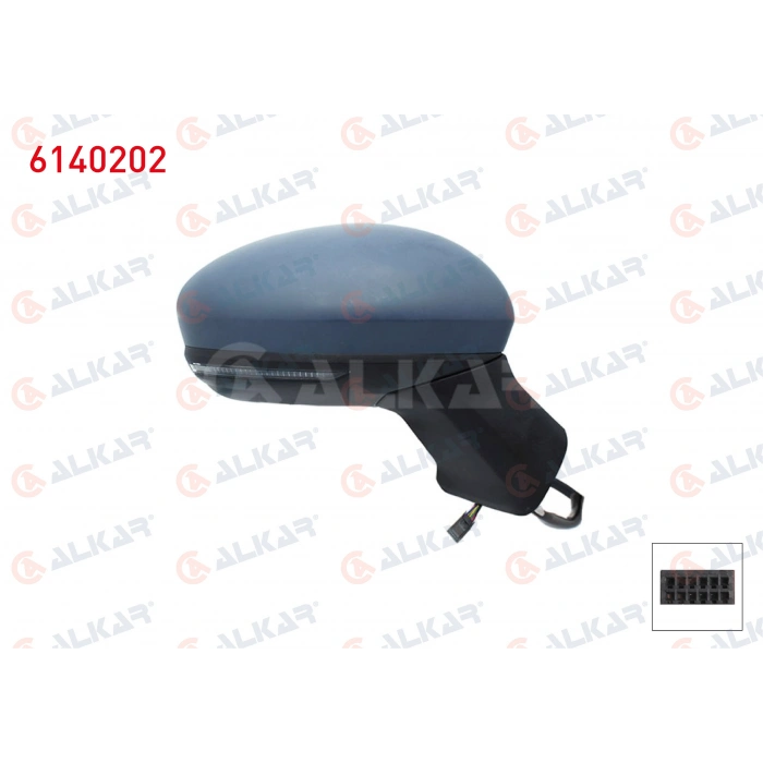 DIS DIKIZ AYNASI SAG ELEKTRIKLI ASFERIK ISITMALI ASTARLI SINYALLI SENSORLU LED 9 PIN RENAULT CAPTUR II 2020-