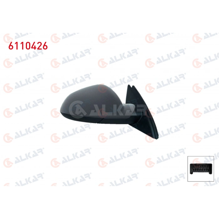 DIS DIKIZ AYNASI SAG ELEKTRIKLI ISITMALI ASTARLI OTOMATIK KATLANIR HAFIZALI 13 PIN OPEL INSIGNIA A (G09) 2008-