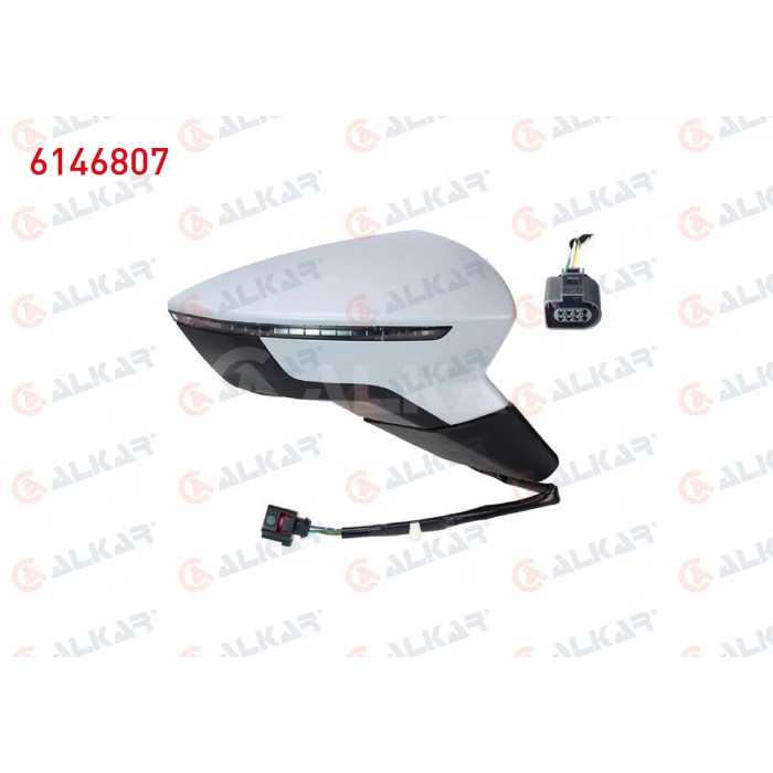 DIS DIKIZ AYNASI SAG ELEKTRIKLI ISITMALI ASTARLI OTOMATIK KATLANIR SINYALLI HAFIZALI 12 PIN SEAT LEON (5F1) 2012-2020 (A1)