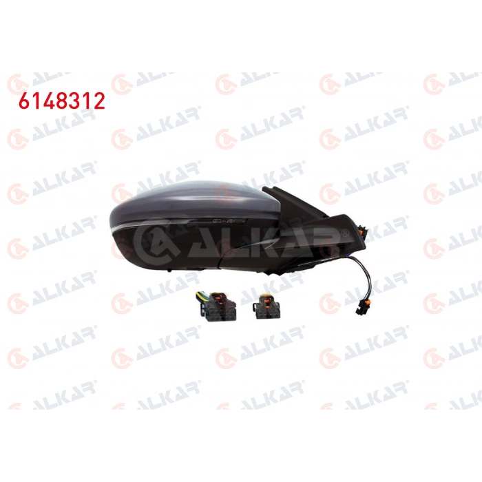 DIS DIKIZ AYNASI SAG ELEKTRIKLI ISITMALI ASTARLI OTOMATIK KATLANIR SINYALLI ISI SENSORLU ALT AYDINLATMALI LEDLI KOR NOKTALI 14 PIN OPEL CORSA F 2019- / PEUGEOT 208 II 2019-