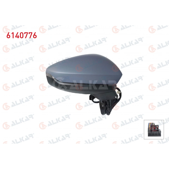 DIS DIKIZ AYNASI SAG ELEKTRIKLI ISITMALI ASTARLI SINYALLI LEDLI 6 PIN AUDI A3 SPORTBACK 2019- (A1)