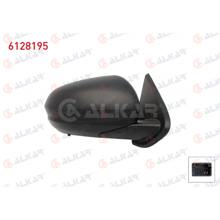 DIS DIKIZ AYNASI SAG ELEKTRIKLI ISITMALI SENSORLU KOR NOKTALI 9 PIN DACIA DUSTER 2017- (A1)