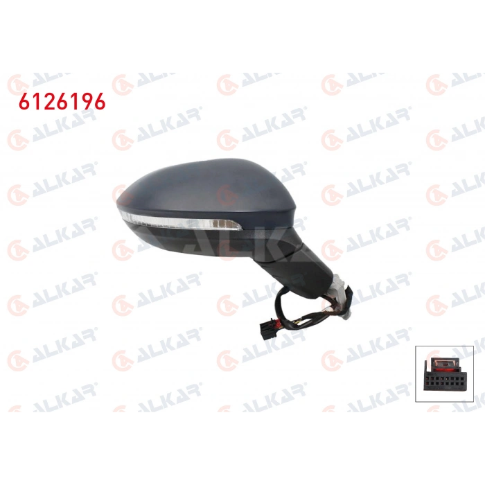 DIS DIKIZ AYNASI SAG ELEKTRIKLI ISITMALI SINYALLI 6 PIN VOLKSWAGEN GOLF VIII (CB1) 2019- (A1)