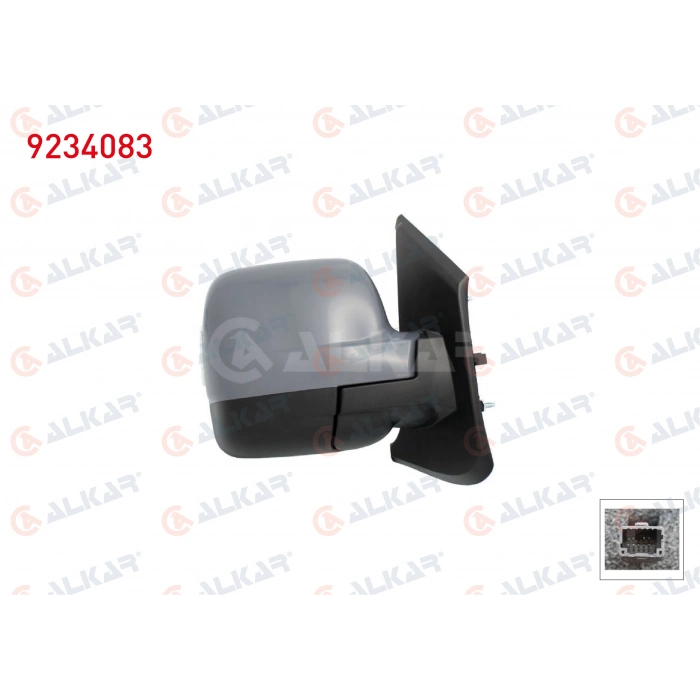 DIS DIKIZ AYNASI SAG MEKANIK ASFERIK ASTARLI SINYALLI SENSORLU 4 PIN RENAULT TRAFIC 2014-
