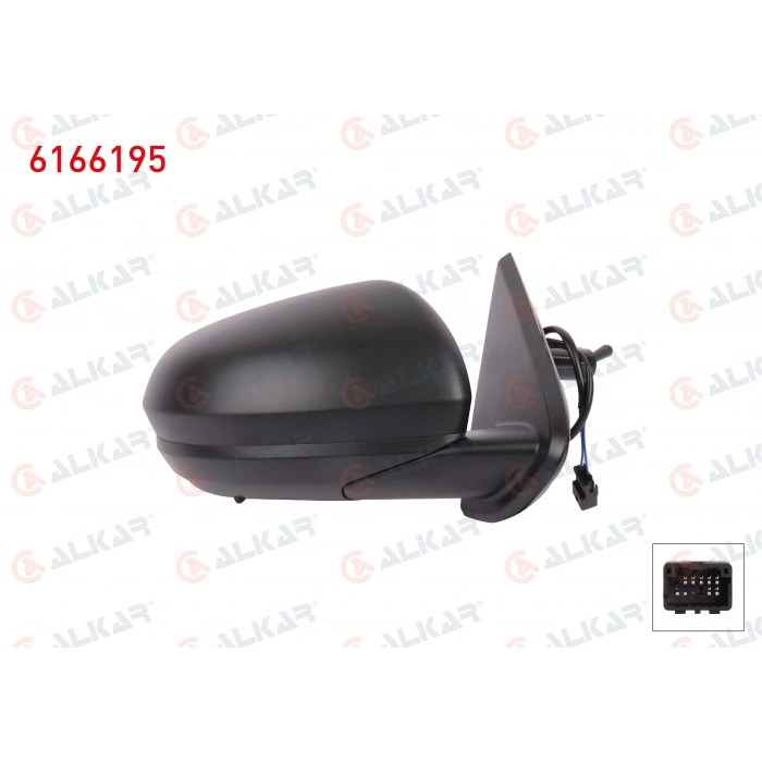 DIS DIKIZ AYNASI SAG MEKANIK SENSORLU 2 PIN DACIA DUSTER 2017-