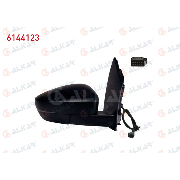 DIS DIKIZ AYNASI SAG MEKANIK SINYALLI DIKDORTGEN SOKETLI 2 PIN VOLKSWAGEN POLO (6R1, 6C1) 2010- (A1)