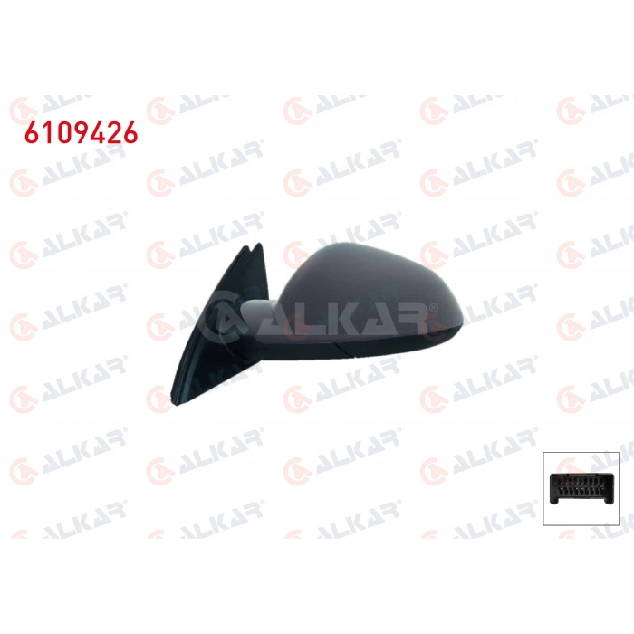 DIS DIKIZ AYNASI SOL ELEKTRIKLI ASFERIK ISITMALI ASTARLI OTOMATIK KATLANIR HAFIZALI 13 PIN OPEL INSIGNIA A (G09) 2008-