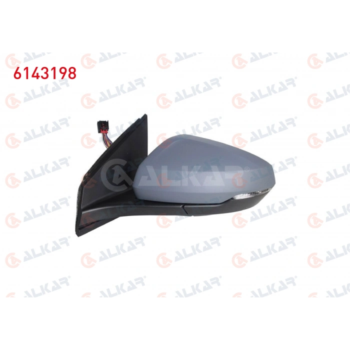 DIS DIKIZ AYNASI SOL ELEKTRIKLI ASFERIK ISITMALI ASTARLI OTOMATIK KATLANIR SINYALLI 8 PIN VOLKSWAGEN POLO (AW1, BZ1) 2017- (A1)