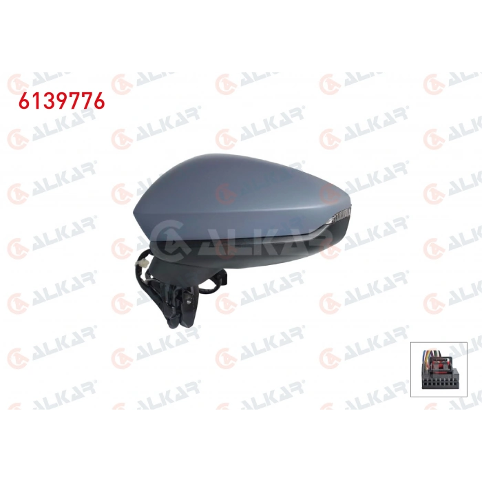 DIS DIKIZ AYNASI SOL ELEKTRIKLI ASFERIK ISITMALI ASTARLI SINYALLI LEDLI 6 PIN AUDI A3 SPORTBACK 2019-