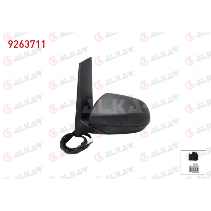 DIS DIKIZ AYNASI SOL ELEKTRIKLI ASFERIK ISITMALI OTOMATIK KATLANIR ALT AYDINLATMALI KOR NOKTALI 12 PIN MERCEDES VITO (W447) 2014- (A1)