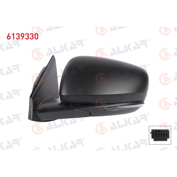 DIS DIKIZ AYNASI SOL ELEKTRIKLI ISITMALI ASFERIK ASTARLI SINYALLI 7 PIN RENAULT KADJAR 2015- (A1)