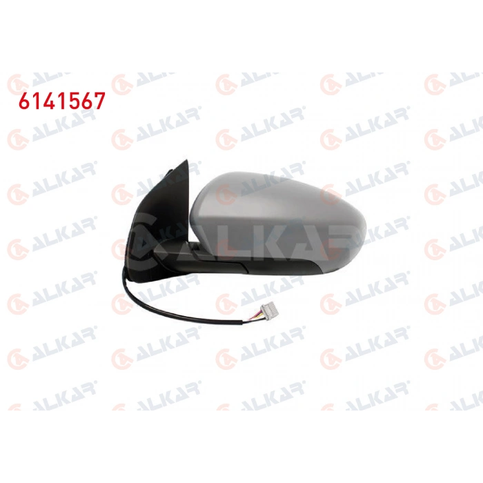 DIS DIKIZ AYNASI SOL ELEKTRIKLI ISITMALI ASTARLI 5 PIN NISSAN QASHQAI (J10) 2006-2013 (A1)