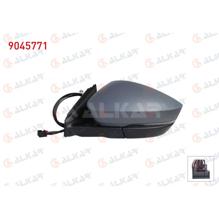 DIS DIKIZ AYNASI SAG ELEKTRIKLI ISITMALI ASTARLI OTOMATIK KATLANIR SINYALLI ALT AYDINLATMALI HAFIZALI 15 PIN SKODA KAROQ 2017-